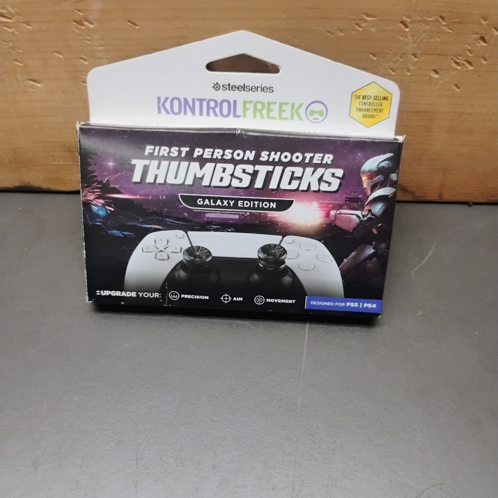 KontrolFreek Galaxy Edition Thumbsticks for PS5/PS4 - Black and White
